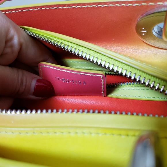 $6500 Lady Dior medium Cruise 2014 ombre yellow b - Picture 6 of 8